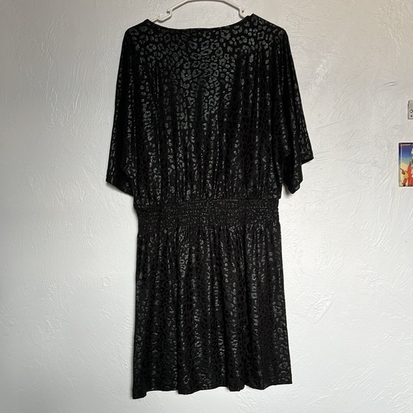 White House Black Market Black Leopard Print Dress - Picture 3 of 7